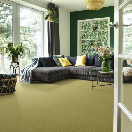 Salon z ułożoną na podłodze luksusową wykładziną dywanową SmartStrand Dream UIO.0541