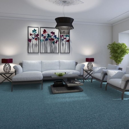 Salon z zamontowana na podłodze luksusową wykładzina dywanową SmartStrand Lounge ZEO.0781